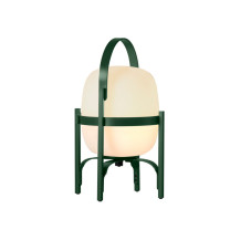 Santa & Cole Cestita Alubat LED Table Lamp - English Green