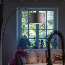 Foscarini Twiggy Wood LED Floor Lamp - Black/Oak