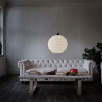 Le Klint Caleo 3 Pendant above sofa