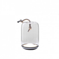 Brokis Knot Portable LED Lamp Small Smoke Transparent & Steel