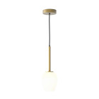 Astro Tacoma Pendant Antique Brass Tacoma Tulip White