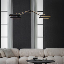 Bert Frank Rinato LED Linear Chandelier Lifestyle Lounge