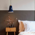 Anglepoise Original 1227 Midi Brass Pendant Beside Bed