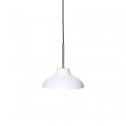 RUBN Bolero LED Pendant Light Oyster White Brass Small