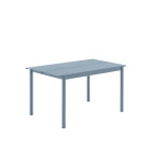 Muuto Linear Steel Table Small Pale Blue