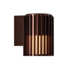 Nordlux Aludra Outdoor Wall Light - Single, Brown Metallic