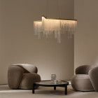 Brass CTO Lighting Cascata Chandelier