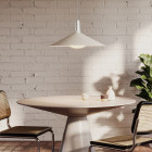 Tala Bower Pendant Oyster White Large Lifestyle