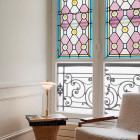 Louis Poulsen PH 2/1 Pale Rose Brass Table Lamp on pink surface