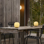 Louis Poulsen VL45 Radiohus LED Portable Lamp Lifestyle Outdoor Dining