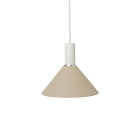 Ferm Living Collect Low Socket Pendant Cone White Cashmere