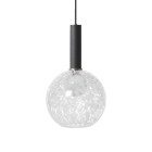 Ferm Living Collect High Socket Pendant Glass Sphere Black Casca