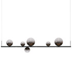 Lodes Random Stick Linear Long Glossy Black