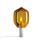 Established & Sons Lighthouse Table Lamp - Carrara/ Amber