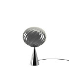 Tom Dixon Whirl Cone Fat Table Silver/Black LED Off