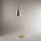 Porta Romana Hugo Floor Lamp Polished Brass