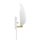 Gubi Cobra Wall Lamp White Side On