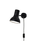 Anglepoise Type 75 Mini Wall Light Jet Black - Cable & Plug