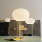 Fontana Arte Bianca Pendant Light Lifestyle Dining Room