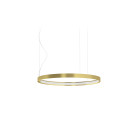Panzeri Zero Round Horizontal LED Pendant 50 Brass