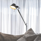 Artemide Tolomeo Reading Floor Lamp Lifestyle Curtain