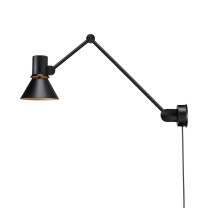 Anglepoise Type 80 W3 Wall Light Matte Black Cable and Plug