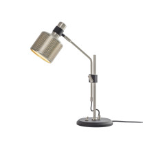 Bert Frank Riddle Single Table Lamp Satin Nickel