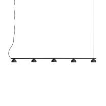 Northern Blush Rail LED Pendant Light 5 Black