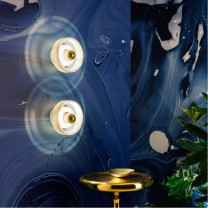 Brass Tom Dixon Stone LED Wall Lights