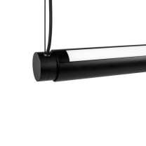 HAY Factor Linear LED Suspension Light Black Closeup