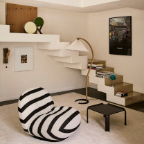 Gubi Timberline Floor Lamp Lifestyle Armchair