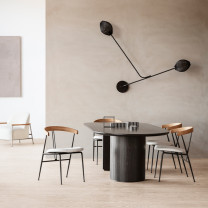 Gubi Satellite Wall  Ceiling Lamp Lifestyle Dining Table
