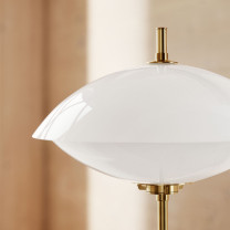 Close Up of Fritz Hansen Clam Floor Lamp Shade