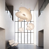 Luceplan Levante LED Suspension Lights in Foyer