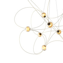 DCW Editions Munari 10 LED Suspension Light Gold Close Up