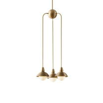 Bert Frank Eos Pendant Drop 3 Long Brushed Brass
