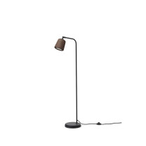 New Works Material Floor Lamp Smoked Oak