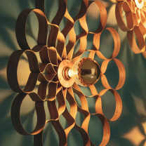 Tom Raffield Arame Wall Light Closeup
