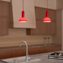 Established & Sons Torch S2 Pendant Above Kitchen Island