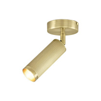 J. Adams & Co Spot Single Ceiling Light Satin Brass