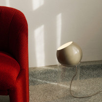 &Tradition Topan VP14 Floor Lamp Grey Beige Beside Sofa