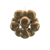 Tom Dixon Whirl Burst LED Chandelier Gold - Off