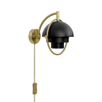 Gubi Multi-Lite Wall Light Brass Black