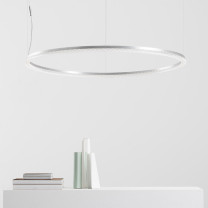 Artemide Architectural Somnium Stand Alone Circular LED Suspension Light Lifestyle Shelf