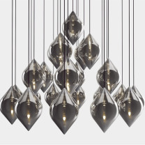 Tom Dixon Flare LED Pendant Light Cluster
