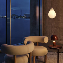 Tom Dixon Flare Pendant Light Lifestyle Chair