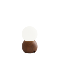 Hollis + Morris Stala LED Portable Lamp - Small, Walnut