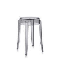 Kartell Charles Ghost Stool - Small, Smoke Grey