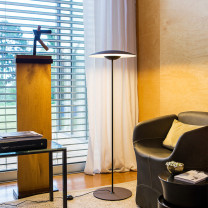 Marset Ginger P LED Floor Lamp Lifestyle Side Corner