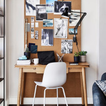 Anglepoise Type 75 Lamp with Wall Bracket Jet Black in Office